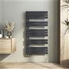 Heilmetz Termosifoni Moderni 1176x600mm Termoarredo Bagno Interasse 50 Radiatore Scaldasalviette da Parete G1/2, Vertical, Antracite, Scaldasalviette Bagno Termosifone Acciaio