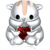 Annmors Ciondolo Argento Sterling 925 Charm Bead Compatibile Bracciale e Collane Europei Hamster Heart Perline zirconi 5A per Donne Braccialetti e Collane