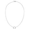 Purelei Collana Bloom, Collana da donna con ciondolo a forma di fiore, Collare in acciaio inossidabile resistente all'acqua, Lunghezza regolabile 40-45 cm (Argento)