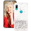 SEHEYA Cover compatibile con Huawei P Smart 2019 / Honor 10 Lite Custodia Brillantini Trasparente Silicone Morbido Sottile Case Scintillante Paillettes Cover per Donna Ragazza, Argento