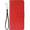 TIANCI Cover per Asus ZenFone Max Pro M2, Stile Retrò per Asus ZenFone Max Pro M2 Cover Portafoglio Pelle Sintetica con TPU Case, Slot Flip Custodia per Asus ZenFone Max Pro M2 Cover