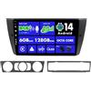 BXLIYER SXAUTO『Built-in 4G LTE/DAB』Android 14-6G+128G Autoradio Per BMW E90/E91/E92/E93 (2005-2012) Sat Nav - Wireless CarPlay Android Auto - Camera + MIC - Volante WIFI 360-CAM DSP - 2 Din QLED 9 Pollici