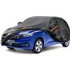 kayme Telo Copriauto, Kayme Copertura per Auto Impermeabile, Compatibile con 2008-2024 Dacia Sandero(Non per Stepway), Anti UV Anti Vento Antipolvere a 7 Strati con Cerniera.(Consegna in 3-7 giorni)
