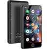 AGXOV Lettore MP3 144GB con Wi-Fi e Bluetooth, Lettore MP4 con schermo touch da 4,02 pollici, Lettore musicale Android con Spotify, Amazon Music, Deezer, Radio FM, Registratore vocale, E-book (Nero)