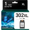Cebhink 302 XL Nero Cartucce di ricambio per HP 302 Cartucce d'inchiostro Nero Compatibile per HP Envy 4520 4522 4525 4527 DeskJet 3630 3636 3638 3639 3633 2130 OfficeJet 3831 30 3833 5220 520 5230, 1 nero