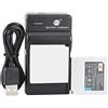 DSTE IA-BP85ST Li-ion Batteria (2-Pacco) e Caricabatterie USB Compatibile per Samsung VP-HMX08 VP-HMX10 VP-HMX10C VP-HMX20C VP-MX10 VP-MX20 VP-MX25 HMX-H100
