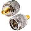 Vecys Adattatore SMA a Tipo N Adattatore SMA Femmina a Tipo N Maschio per Cavo Antenna Wi-Fi Router Wi-Fi Wireless WLAN (2 pezzi)