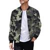 Beokeuioe Giacca mimetica primaverile con colletto alto, per il tempo libero, con tasca, leggera, giacca da uomo per le mezze stagioni, sottile, giacca sportiva, verde militare, XL