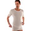 Liabel 2 Maglie Caldo Cotone Manica Corta 7/XXL Bianco Girocollo