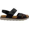 Lumberjack Sandali Uomo SMD8806 Casual Comodi Estivi Aperti Strappo Pelle Neri