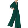 Generic Tuta da Cerimonia Donna 2024 Abiti da Cerimonia 2024 Donna Curvy Tailleur Pantaloni da Cerimonia Completo Ciniglia Donna Tuta Casual Tute Belle da Donna Tuta Lunga Elegante Donna Giacca E Pantaloni