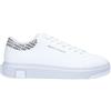 Armani Exchange Xux123 Sneakers Con Lacci In Ecopelle Da Uomo K488 OP.WHITE+BLACK 43