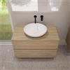 evineo ineo5 evo mobile La: 100 cm con 2 scomparti estraibili, ineo6 lavabo La: 52 cm bianco,, BE0958OA+BE0964OA+BE0932WH, ineo6; ineo5 evo [Mobili da Bagno > Mobili con Lavabo Integrato]
