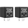 CGEAMDY 3 Pin Relès Auto, Pin Auto Led Relè Lampeggiatore, Unità Lampeggiatore Elettronico Relè Indicatore Regolabile Auto Veicolo Moto, Automotive Led Relè Lampeggiatore Contatti Lega D'argento
