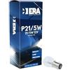 ERA Energía Renovable de América Set 10 Pezzi Lampadine Alogene P21/5W 12V 21/5W BA15d - Attacco Auto Standard - Doppio Filamento per Posizione e Stop