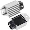 Dinhauyon 12V Regolatore Tensione Del Motociclo, Accessori Ricambio Scooter con Connettore 4 Pin, Raddrizzatore Regolatore Universale per Motore GY6 50CC a 150CC, Ciclomotori, Fuoristrada, Go-Kart, BMW, Harle