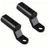 HQTS Supporto per Specchietto per moto, Supporto per Specchietto retrovisore in lega di alluminio, per moto, ATV, scooter, nero, 2 pezzi