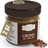 Pasticceria Fraccaro 1932 Crema Spalmabile al Cacao con 16% di Cacao Selezionato - Pasticceria Fraccaro 1932 - Dolce Crema al Cioccolato per Colazioni e Merende - 2 Confezioni da 200 g