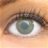 Meralens Lenti a Contatto Colorate grigio Blind White - con porta lenti a contatto - ideali per Manga Anime Cosplay Halloween carnevale - Durata 1 Anno 1 Coppia (2 pezzi) senza correzione