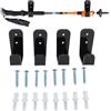 Tissting 4 Pezzi Bastoncini Rack Hockey 3,5 x 2,6 x 6,3cm Acrilico Nero Bastone da Hockey su Ghiaccio Display Montaggio a Parete Gancio per Bastone da Hockey per Club Bar Garage