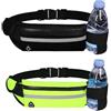 SSKHE 2 Pezzi Marsupio Running, Cintura da Corsa con Jack per Cuffie e Porta Bottiglia D'acqua, Regolabile Marsupio Corsa per Donne Uomini, Marsupio Sportivo per Jogging, Corsa, Escursioni