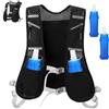 TELAOBAN Gilet idratante da corsa per donna e uomo, Gilet Trail Running Uomo e Donna con 2 borraccia mórbida 500 ml, Zaino da Corsa, Adatto per Maratona, Ciclismo, Corsa, Arrampicata