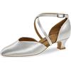 Diamant TANZSCHUHMANUFAKTUR 170-112-092-Y, Scarpe da Ballo Donna, Weiß, 44 EU X-Larga