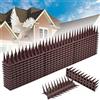 WEFHEF Dissuasori Piccioni Plastica 5.16M, con 24 Fascette e 1 rotolo di Nastro Biadesivo Resistente, Piccioni Dissuasori per Balcone/Tetto/Grondaia, Repellente Uccelli Senza Danni, 43 x 4cm x 3.2cm