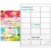 EVG Evergreen Goods™ Etichette adesive pretagliate formato A4, impermeabili, colore bianco opaco, 3 x 7 (21 per foglio), 210 etichette in totale, 10 fogli, stampabili a getto d'inchiostro e laser,