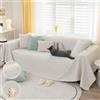 Royhom Copridivano Antigraffio Gatto, Beige Copridivano Impermeabile per Animali, Copri Divano 3 Posti, Coperta Impermeabile, Anti-gatto - Versione Migliorata, Beige, 180x300 cm