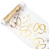 MorLuks Runner Tavolo 60 Anni, 28 cm x 10m Runner da Tavolo Oro, Decorazioni da Tavolo per Compleanno