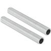 QUARKZMAN 2pz (120mm /4,72 Lungo) M12 Filettatura Lampada Tubo Nipplo x 2pz Tutti Filettatura Cavo Centro Hardware per Sospensione Soffitto Ventilatori, [Argento Tono, Zinco Lega]