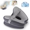 QCXWCJWD Cuscino Ortopedico per Gambe, Cuscini per Rialzo Gambe, Cuscino per Ginocchia per Chi Dorme di Lato, Cuscino di Supporto per Gambe per Alleviare la Sciatica e il Dolore alle Articolazioni(Grigio)