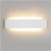Mille Lucciole YCZM Applique da Parete Interno 24W,Lampada LED Parete Interni 3000K/4000K/6500K Temperature a tre colori opzionale,Applique LED da Parete Interno 38CM 2880LM,Lampada a Muro 1 Pezzi Bianco