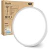 slochi Plafoniera LED Soffitto, 24W 3000K 4000K 6500K Lampada da Soffitto Bianca,2800LM Plafoniera Bagno Rotonda per Camera da Letto, Cucina, Soggiorno, Corridoio, Balcone, Ø30CM