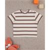 Prénatal T-shirt bimbo mezza manica righe marroni