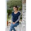 Prénatal T-shirt premaman blu con fantasia righe