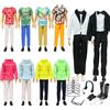 YITULOU 23 pezzi Abbigliamento per Bambola Compatibile con Ken Abbigliamento e Accessori, Include 1 Abito, 1 Maglione, 6 Giacche Pantaloni, 20 Scarpe, 5 Ripiani, 1 Cuffia, 1 Occhiali, Adatto per la Festa dei