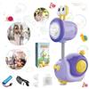 Shinybox Giocattolo Elettrico per Bolle, Macchina per Bolle di Sapone, Macchina di Bolle di Sapone Bambini con Soluzione per Bolle da 90ML, Macchina Elettrica per Bolle di Sapone per Festa/Matrimonio
