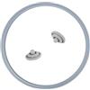 bssmmai Pentola a pressione di ricambio per WMF, anello di tenuta per pentola a pressione, 22 cm, valvola di sicurezza per pentola a pressione, coperchio, anello in gomma per uso alimentare (set da 3 pezzi)