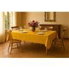 Corredocasa Tovaglia Fiandra jaquard Damascata 100% Puro Cotone Made in Italy Copritavolo Moderno Ideale per Ristoranti e Uso Quotidiano Casa (Oro, 6 Posti 140x180)