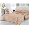 SpazioTessile Coperta Misto Lana Cork 4 colori Singolo Piazza e Mezza Matrimoniale anche Maxi (Beige, 2 Piazze,Matrimoniale)