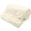 LIZZIE JACOBS Coperta in finta pile, lussuosa, super morbida e calda, per divano letto, in finta pile (king size, 200 x 240 cm, crema)