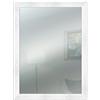 Lupia - Specchio da Parete Moderno BOSTON 43x69 cm, Cornice in Legno MDF Ecologico, Design Shabby e Versatile, Adatto a Ingressi, Soggiorni, Camere, Vetro Bianco