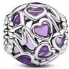 TCZNAF Amore e Famiglia Ciondolo Charm Pendant Compatibile Per Europei Bracciali Regali Charms da Donna Festa della mamma San Valentino