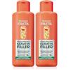 Garnier Fructis, Multi Pack Trattamento Ripara&Rinforza, Per Capelli Danneggiati, Riparazione Profonda, Capelli Più Forti, Con Olio di Marula e Cheratina Riparatrice, Keratin Filler, Confezione da 2