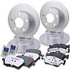 ENVA MADE FOR QUALITY BESTPRICE Set freni incl. dischi freno anteriori Ø 302 mm + posteriori Ø 300 mm + pastiglie freno anteriori e posteriori, compatibili con BMW Serie 5 (E34), 5 Touring (E34)