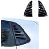 CWMMKL 2 Pezzi Feritoia per finestrino laterale per auto per VW Polo 6R 6C 2011-2017, ABS Finestra Posteriore Triangolo Persiane Trim Parasole Spoiler, Carbon fiber look