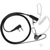 Greacesrio 2 Pin Cuffie Walkie Talkie di Sicurezza Auricolare, con Tubo Acustico Trasparente Cuffia Headset et Pulsante PTT Compatibile con Kenwood Radio Bidirezionale Baofeng UV5R 888S RT24 RT27 (150CM)
