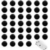 FortuneGlobe 40pcs Pro UHMWPE Mouse Dot Skate(Black), 0,8 mm Nero Costruito per giocatori che Cercano Precisione Prestazioni Durature, Movimenti Fluidi, Compatibili con Tappetini in Vetro